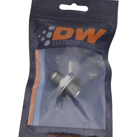 DeatschWerks - DeatschWerks 6AN Male Flare to M18 X 1.5 Male Metric Adapter (Incl Crush Washer) - Titanium