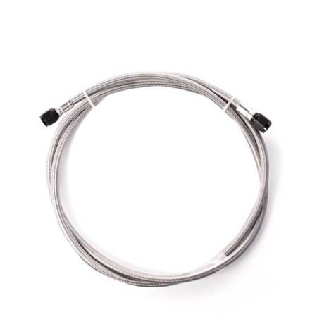 Snow Performance - Snow Performance 1' Stainless Steel Braided Water Methanol Line (4AN BLACK)