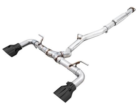 AWE Tuning - AWE Subaru BRZ / Toyota GR86 / Toyota 86 Track Edition Cat-Back Exhaust- Diamond Black Tips