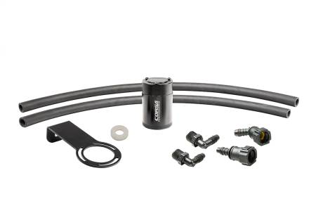 CORSA Performance - Corsa 2016-2023 Chevrolet Camaro SS Coupe 6.2L V8 (RWD) Aluminum Oil Catch Can w/Mounting Bracke