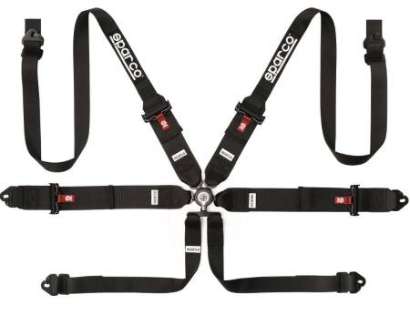 Sparco - Sparco BELT 6 PNT 3 to 2in HANS STEEL
