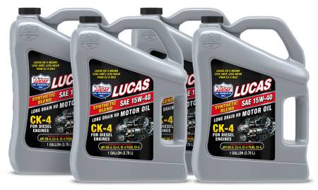 Lucas Oil - Lucas SAE 15W40 Diesel Oil Case 4 x 1 Gallon 10287-4