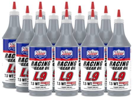 Lucas Oil - Lucas Gear Oil - Racing Gear Oil L9 - 7.5WT - Synthetic - 1 qt - Set of 12