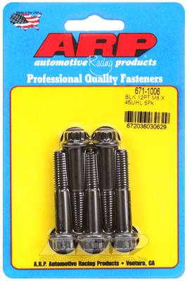 ARP - ARP M8 x 1.25 x 45 12pt black oxide bolts 671-1006