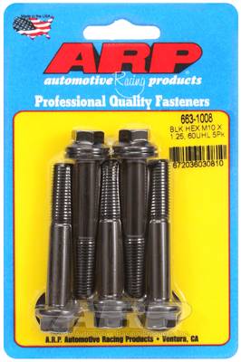 ARP - ARP M10 x 1.25 x 60 hex black oxide bolts 663-1008