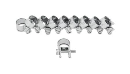 Vibrant Performance - Vibrant Performance Fuel Injector Style Mini Hose Clamps 7-9mm clamping range Pack of 10 Zinc Plated Mild Steel