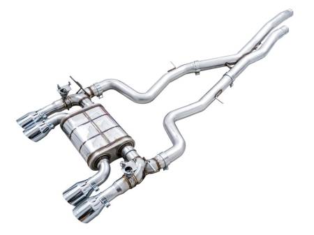 AWE Tuning - AWE BMW F8X M3/M4 SwitchPath Catback Exhaust - Chrome Silver Tips