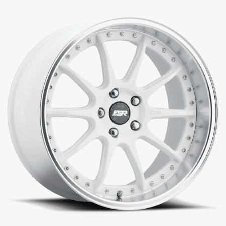 ESR Wheels - ESR Wheels Rim CS SERIES CS12 18x8.5 5x100 ET35 Gloss White Machined Lip