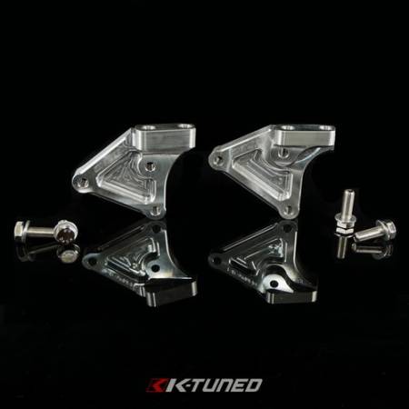 K-Tuned - K-Tuned Side Post Mount - K24 (BRACKET ONLY - NO Holes) - Does not work with Side Mount Pulley Kit - Raw