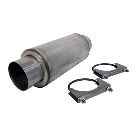 MBRP Exhaust - MBRP Universal Resonator 4 Inlet /Outlet 12 Body 18 Overall Aluminized