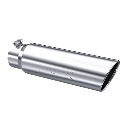 MBRP Exhaust - MBRP Universal 5in OD Angled Rolled End 4in Inlet 18in Lgth T304 Exhaust Tip