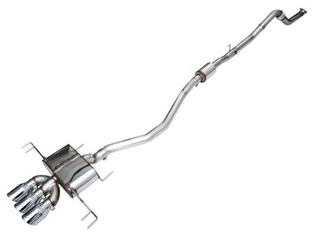 AWE Tuning - AWE 2023 Honda Civic Type R FL5 Touring Edition Exhaust w/ Triple Chrome Silver Tips