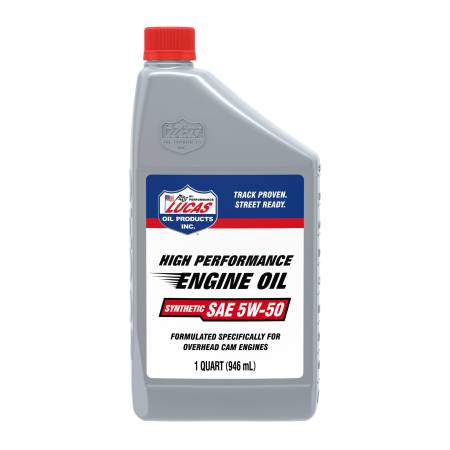 Lucas Oil - Lucas Motor Oil - 5W50 - Synthetic - 1 qt - Each