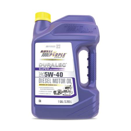 Royal Purple - Royal Purple Duralec Super Diesel 5W-40 CK-4 Motor Oil - 1 Gallon - Case of 3