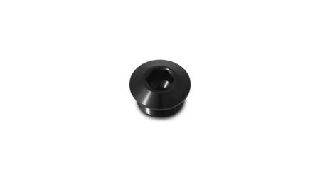 Vibrant Performance - Vibrant Performance Aluminum -16AN ORB Slimline Port Plug w/O-Ring - Anodized Black