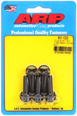 ARP - ARP 5/16-18 x 1.000 12pt black oxide bolts 641-1000