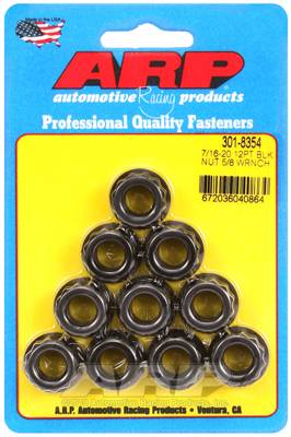 ARP - ARP 7/16-20 5/8 socket 12 pt nut kit 301-8354