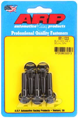ARP - ARP M8 x 1.25 x 30 hex black oxide bolts 661-1003