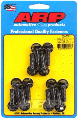 ARP - ARP SBC/GENIII LS 1/4 flange hex header bolt kit 134-1101