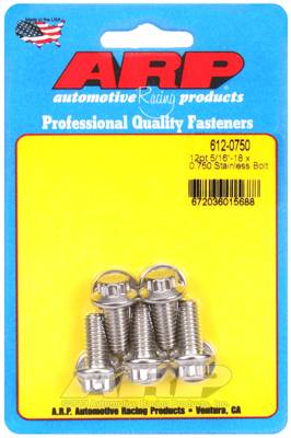 ARP - ARP 5/16-18 x 0.750 12pt SS bolts 612-0750