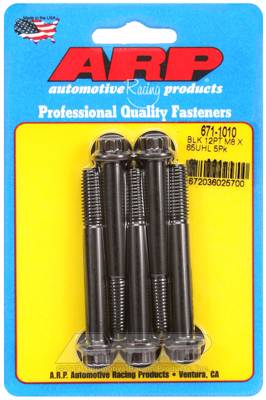 ARP - ARP M8 x 1.25 x 65 12pt black oxide bolts 671-1010