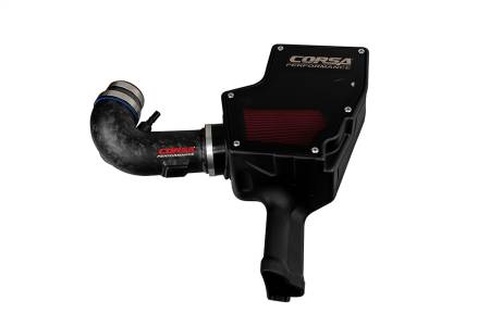 CORSA Performance - Corsa 2018-2023 Ford Mustang GT 5.0L V8 Forged Carbon Fiber Air Intake w/ DryTech 3D No Oil Filter