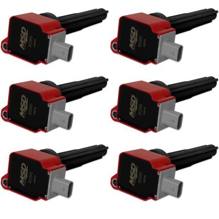 MSD Ignition - MSD Coil,RED,Ford Eco-Boost 2.7L V6, 6-Pk