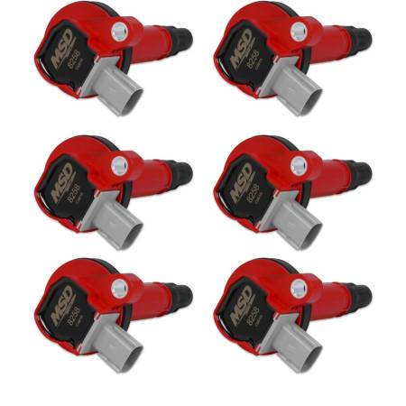 MSD Ignition - MSD COIL,RED,FORD ECO-BOOST 3.5L V6, 6-PK