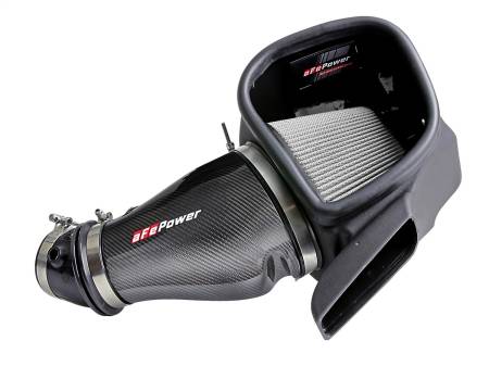 aFe Power (Advanced FLOW Engineering) - aFe Track Series Carbon Fiber Pro Dry S AIS - 2018 Jeep Grand Cherokee Trackhawk (WK2) V8-6.2L(SC)