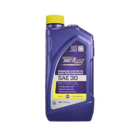 Royal Purple - Royal Purple Premium Synthetic High Performance Straight-Grade SAE 30 Motor Oil - 1 Quart - Case of 6