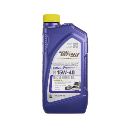 Royal Purple - Royal Purple Duralec Super Diesel 15W-40 CK-4 Motor Oil - 1 Quart - Case of 6