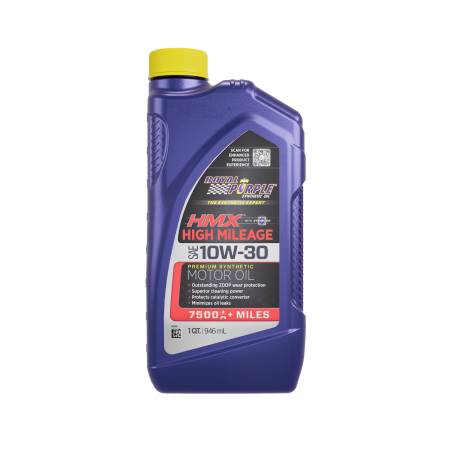 Royal Purple - Royal Purple HMX Premium Synthetic High Mileage 10W-30 Motor Oil - 1 Quart - Case of 6
