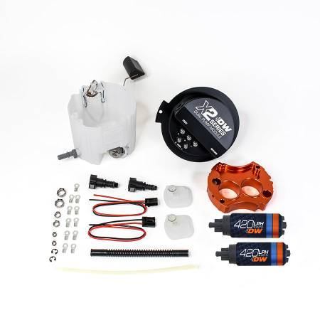 DeatschWerks - DeatschWerks X2 Series Fuel Pump Module w/ 2 DW420s For 2010-15 Camaro LS 3.7 V6