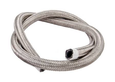 Torque Solution - Torque Solution Stainless Steel Braided Rubber Hose -10AN 2ft (0.56in ID)