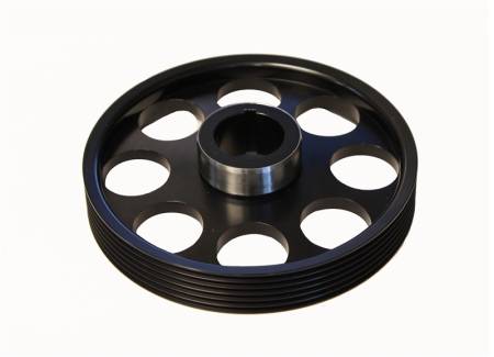 Torque Solution - Torque Solution Lightweight Crank Pulley (Black): Hyundai Genesis Coupe 3.8 2010+