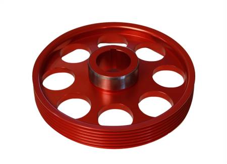 Torque Solution - Torque Solution Lightweight Crank Pulley (Red): Hyundai Genesis Coupe 3.8 2010+