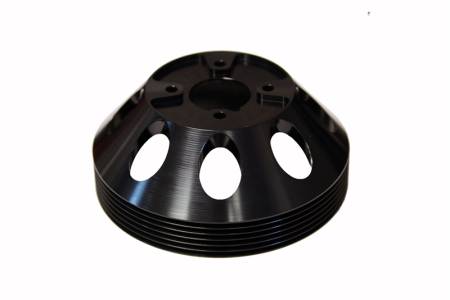 Torque Solution - Torque Solution Lightweight Water Pump Pulley (Black): Hyundai Genesis Coupe 3.8 2010+