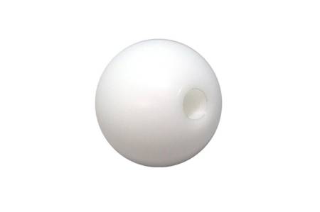 Torque Solution - Torque Solution Delrin 50mm Round White Shift Knob: Universal 10x1.25
