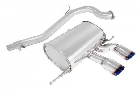 Megan Racing - Megan Racing Turbo Type Cat-Back Exhaust System: VW Golf R 2.0 Turbo 2012-13 Burnt Roll Tips