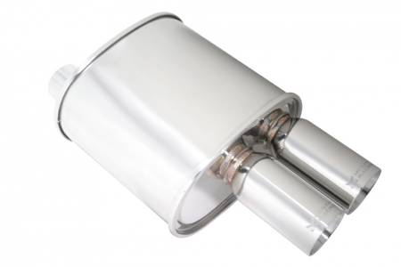 Megan Racing - Megan Racing Exhaust Muffler: F-RT Dual Tip Muffler