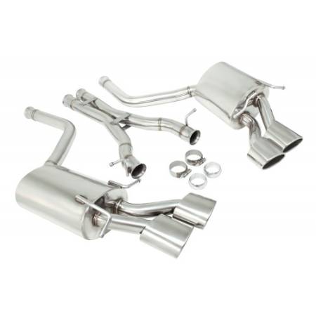Manzo Headers, Exhausts, and More - Manzo Mercedes Benz C63 AMG 2012-2014 W204 Stainless Steel Catback Exhaust System