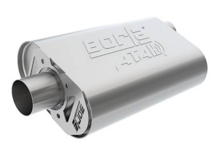 Borla - Borla CrateMuffler SBF 289/302 2.5 inch Offset/Center 14in x 4.35in x 9in Oval Muffler