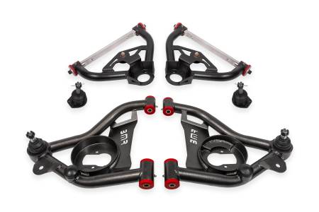 BMR Suspension - BMR 78-87 G-Body Upper And Lower A-Arm Kit - Black Hammertone