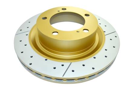 DBA (Disc Brakes Australia) - DBA 08+ Toyota Sienna 200 Series Front Cross Drilled & Slotted Street Series Rotor