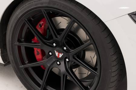DBA (Disc Brakes Australia) - DBA 09+ Nissan 370Z Sport / Infiniti G37 Sport Front Drilled & Slotted 4000 Series w/ Black Hat