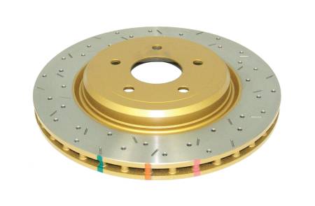 DBA (Disc Brakes Australia) - DBA 05-12 Corvette C6 w/Z06 pkg Rear Drilled & Slotted 4000 Series Rotor