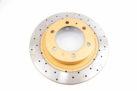 DBA (Disc Brakes Australia) - DBA 05-09 Toyota Tacoma (6 lugs) / 06+ Lexus GX470 Front Drilled & Slotted 4000 Series Rotor