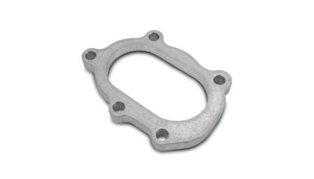Vibrant Performance - Vibrant Performance GT25R / GT28R Discharge Flange with Oval Outlet (5 Bolt) T304 SS 1/2in Thick
