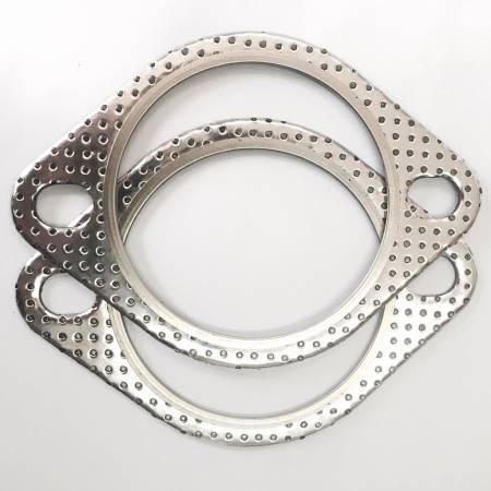 Ticon Industries - Ticon Industries 2 Bolt MLSG High Temp Exhaust Gasket (2.5" I.D.) Twin Pack
