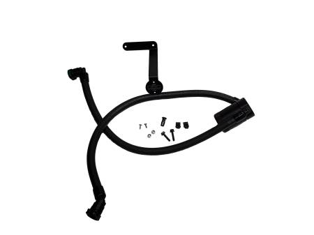 J&L Oil Separator Co - J&L 2011-2022 Ford F-150 2.7L/3.5L/5.0L Passenger Side Oil Separator 3.0 - Black Anodized